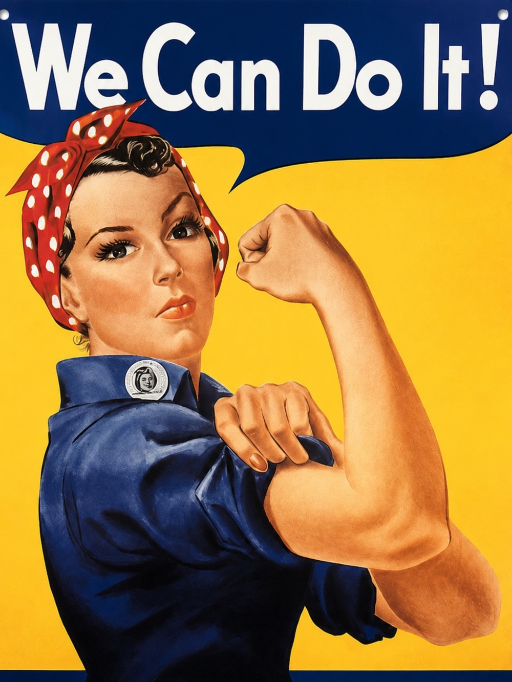 NEW Rosie The Riveter “We Can Do It!” Metal Sign